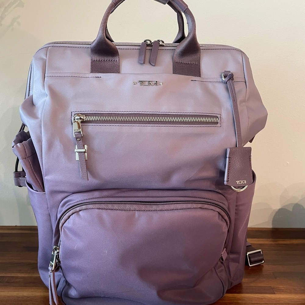 NEW Tumi Voyageur HARRIET 14.25” Polyester Laptop Backpack - LILAC OMBRÉ